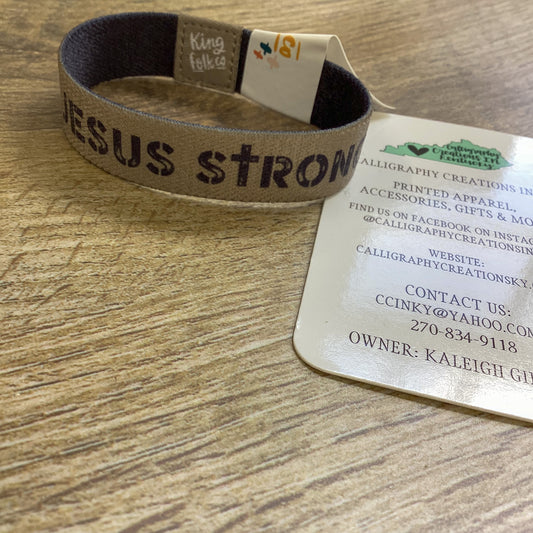 Jesus Strong Stretchy Bracelet