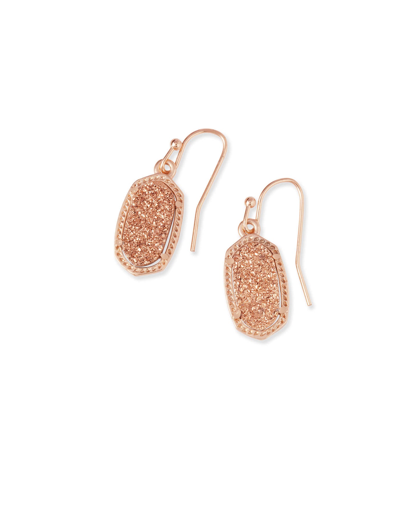 Kendra Scott Lee Drop Earrings - Rose Gold Rose Gold Drusy