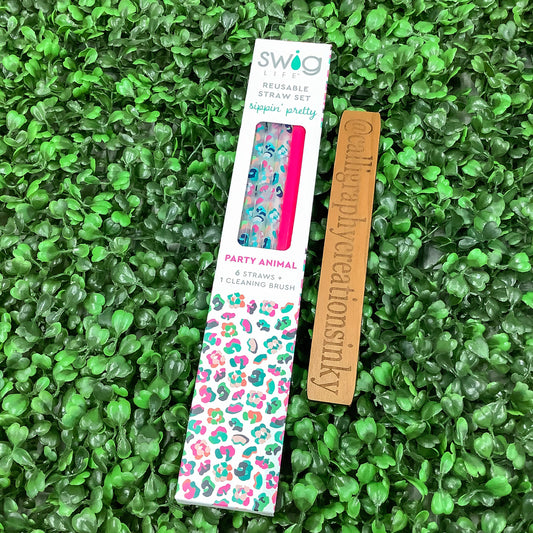 Swig Straw Set-Party Animal FINAL SALE