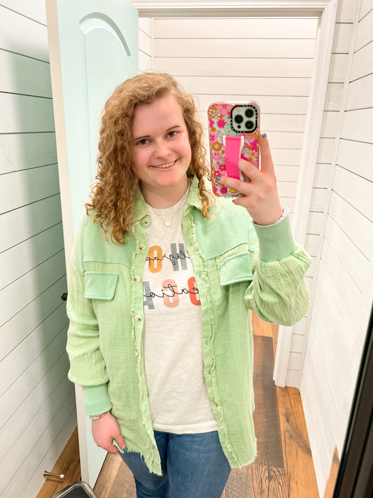 Mint - The Favorite Shacket FINAL SALE