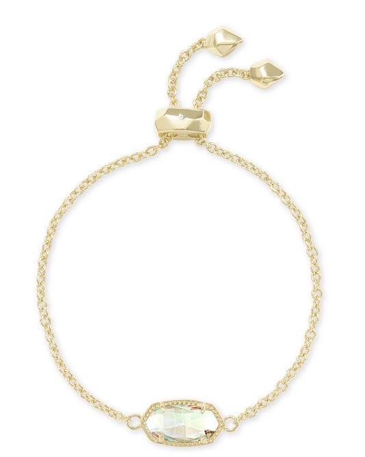 Kendra Scott Elaina Delicate Chain Bracelet  - Gold Dichroic Glass