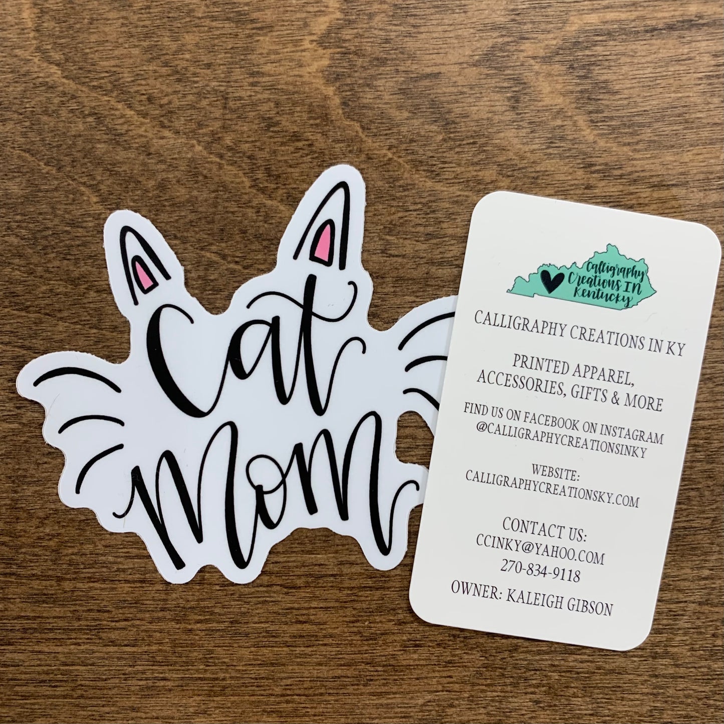 Cat Mom Sticker - Doodles By Rebekah