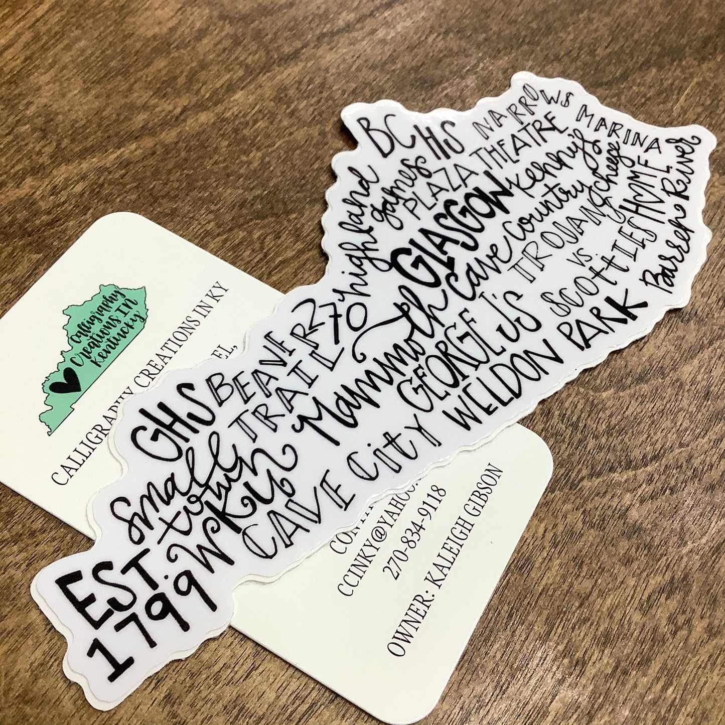 Large Glasgow Themed KY Sticker - Doodles By Rebekah