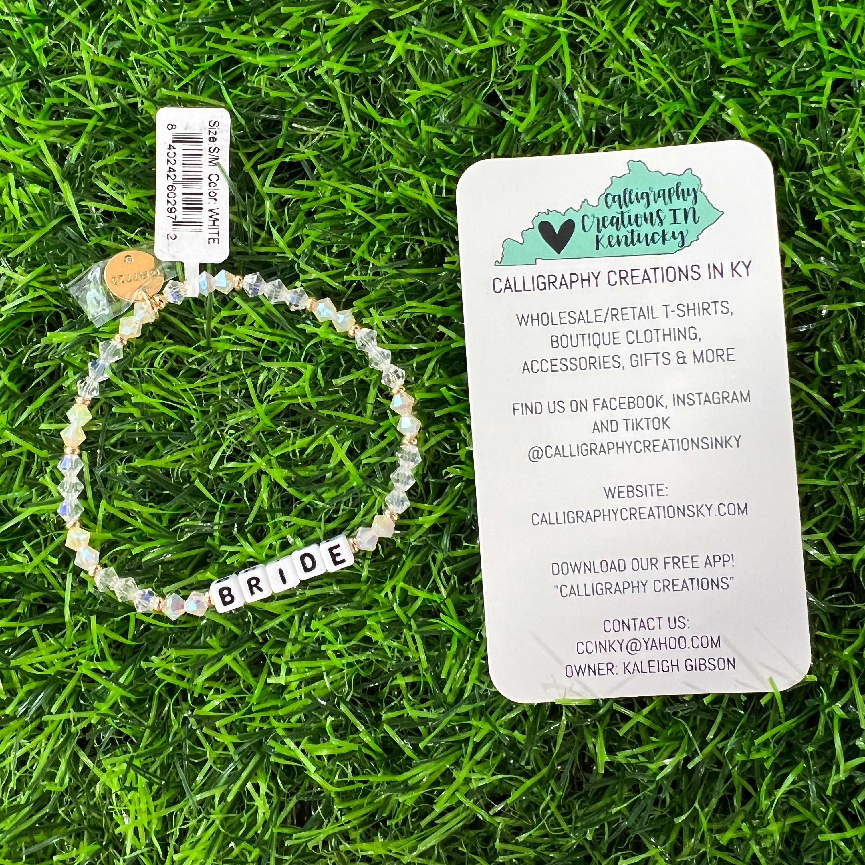 Bride-Little Words Project Beaded Bracelet