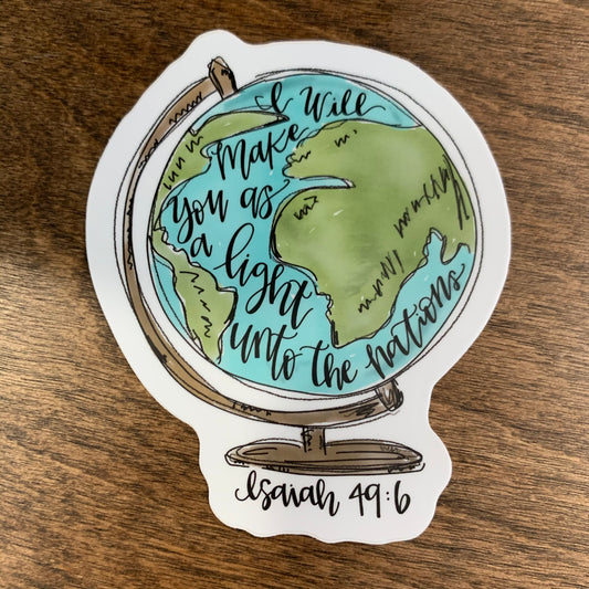 Globe Sticker - Doodles By Rebekah