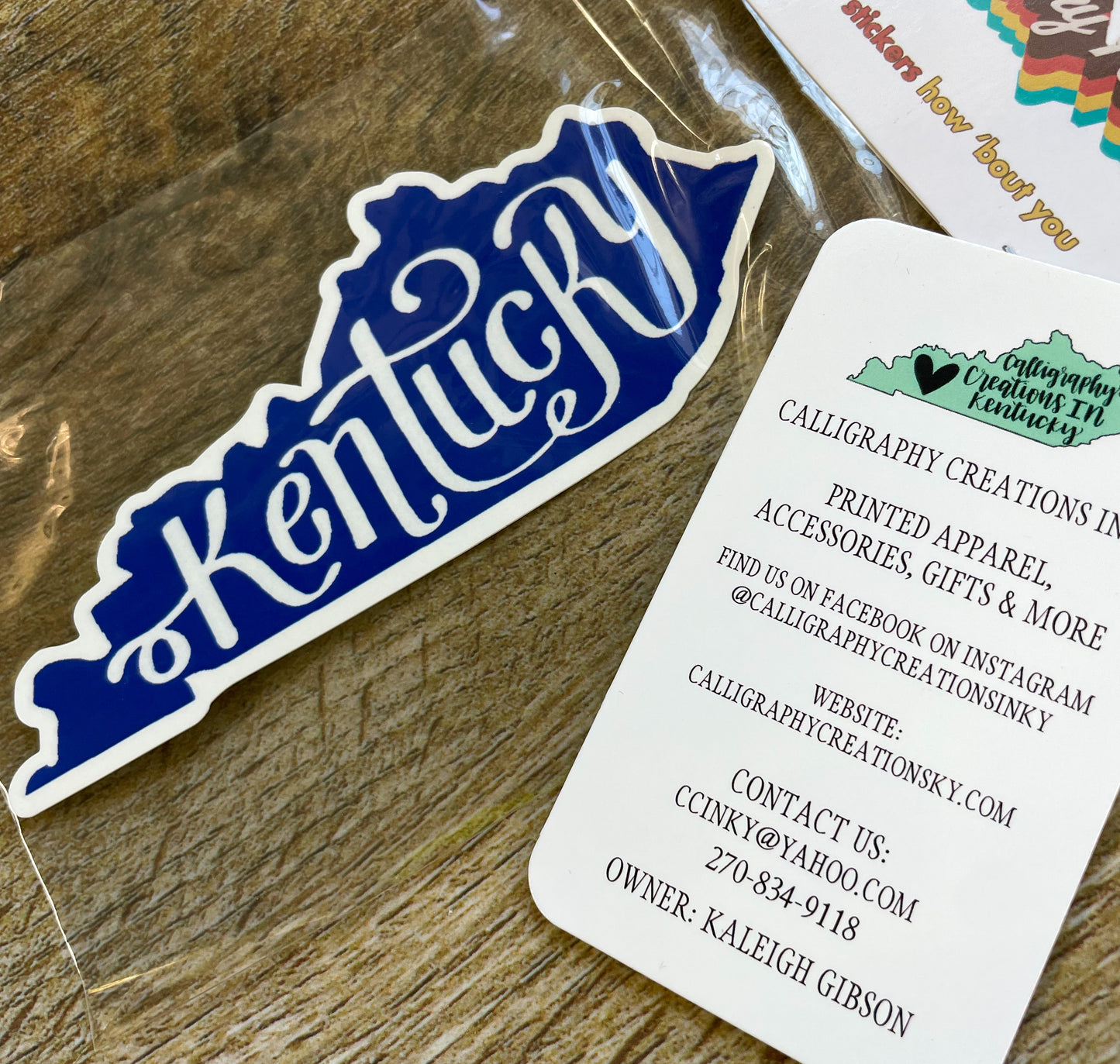 Blue Kentucky Sticker