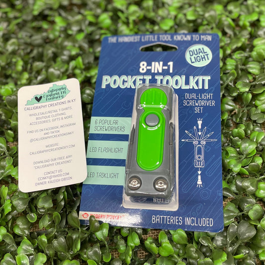 8-in-1 Pocket Toolkit-Green