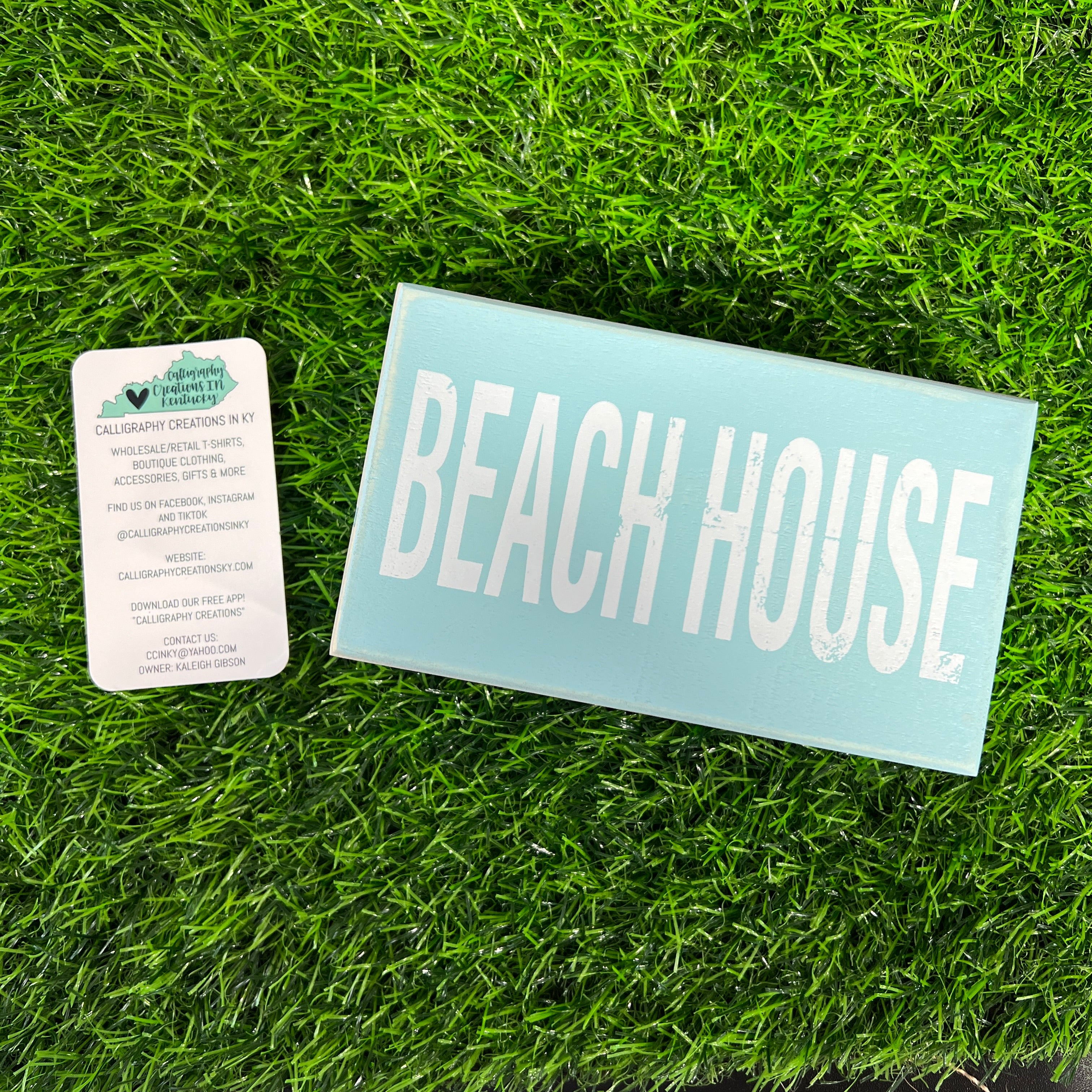 $1.00 Beach House Box Sign - FINAL SALE