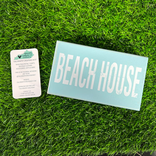 $2.50 Beach House Box Sign - FINAL SALE